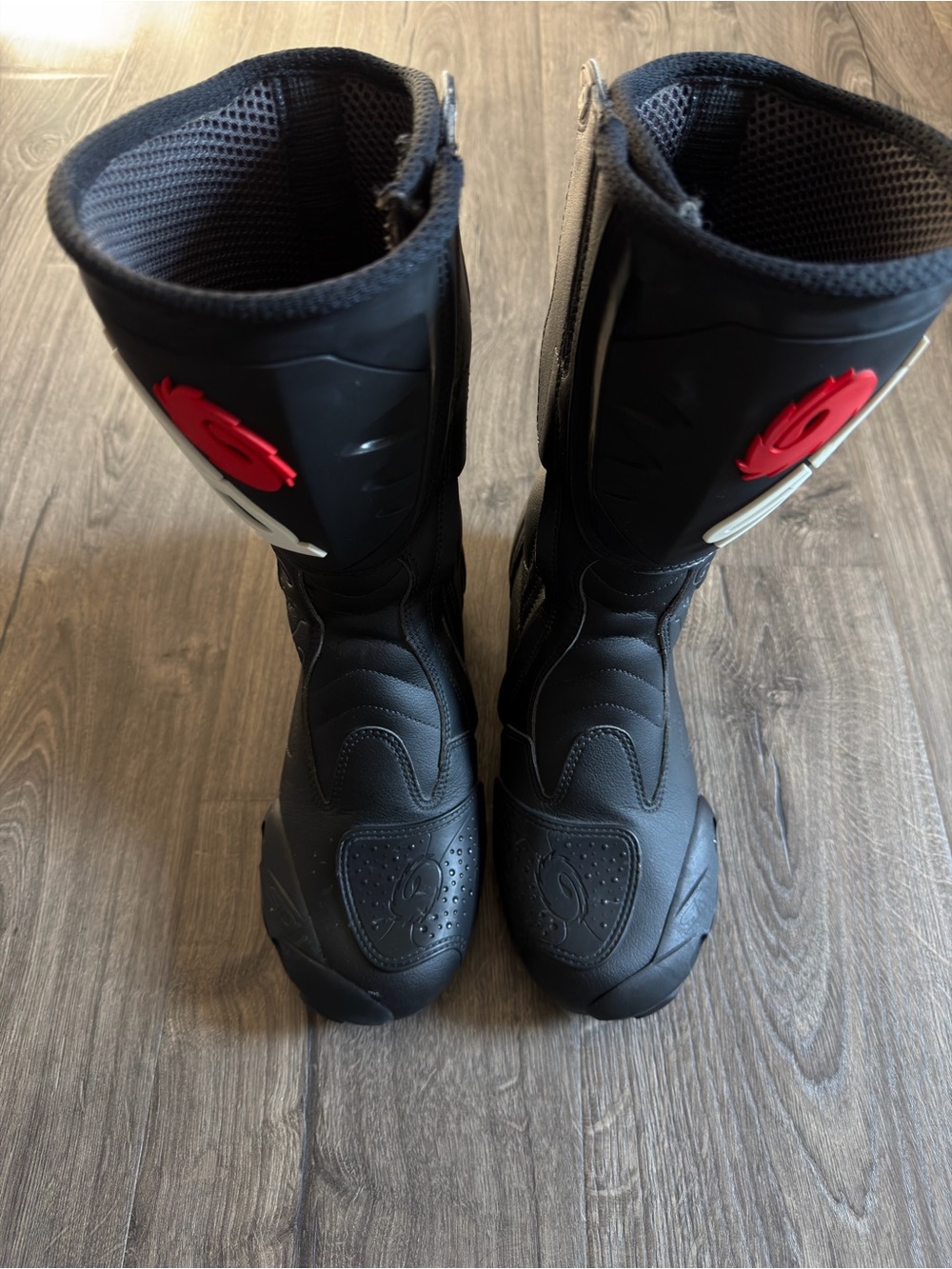 Sidi Fusion Lei Womens Motorcycle Boots Black Leather Size US 8.5 EU 41